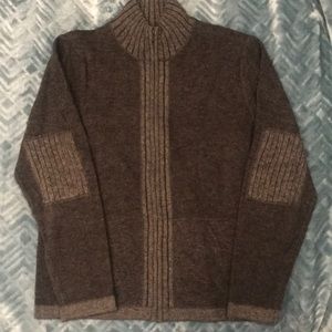 Men’s NWOT zip up sweater, large, grey, wool blend